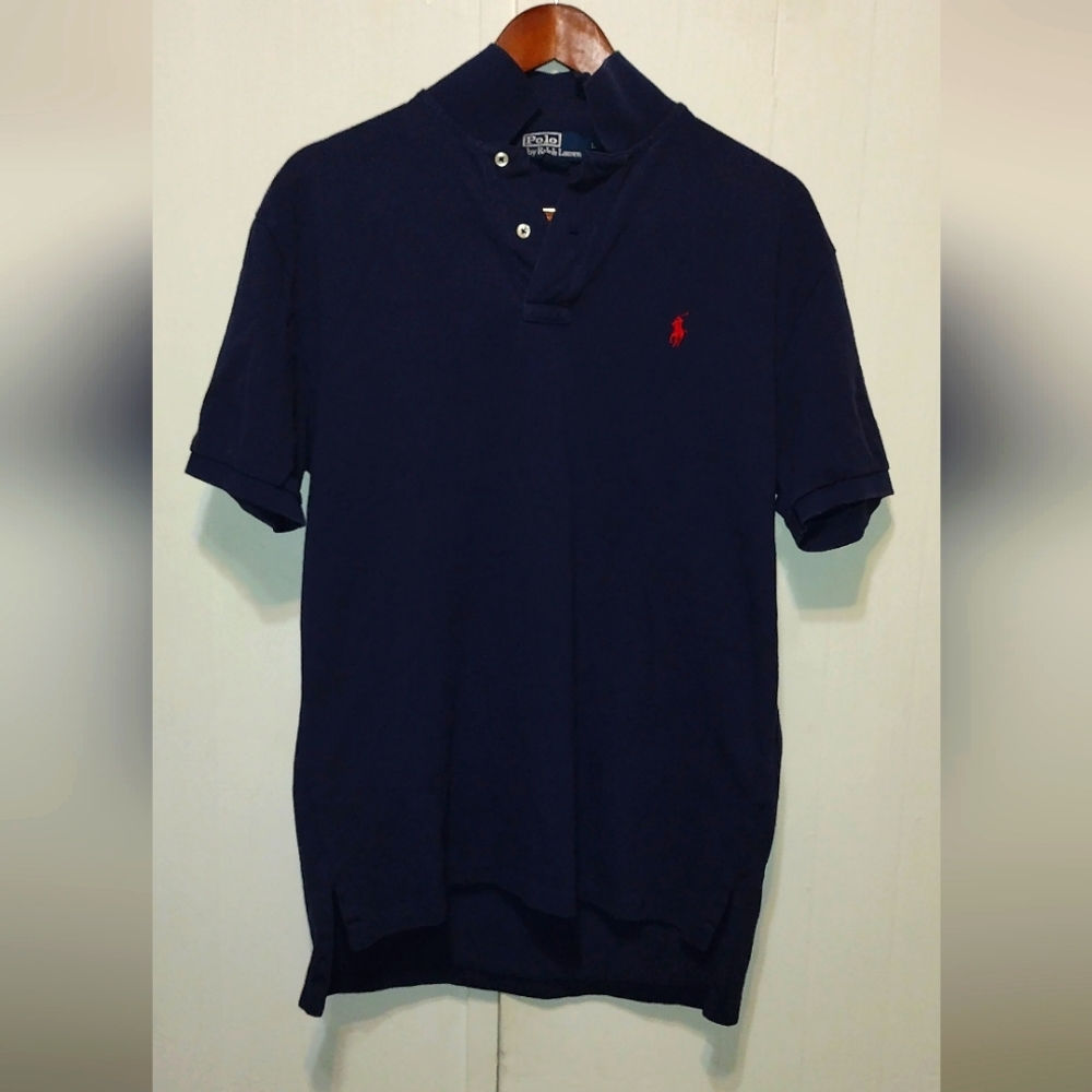 Polo by Ralph Lauren. Large. Navy. Red Pony